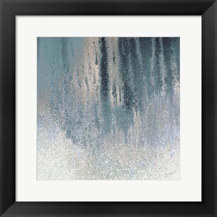 Framed Teal Summer Woods II Print