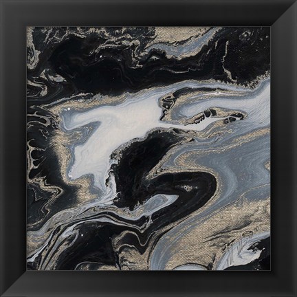 Framed Midnight Marble Print