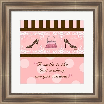 Framed Classy and Fabulous II Print