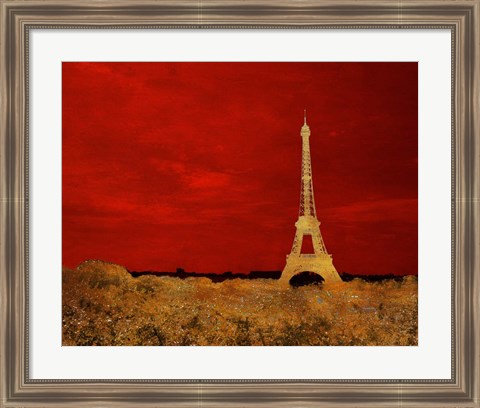 Framed Red Paris Print