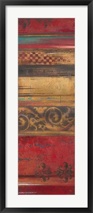 Framed Eclecticism on Red Print