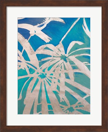 Framed Silver Palms I Print