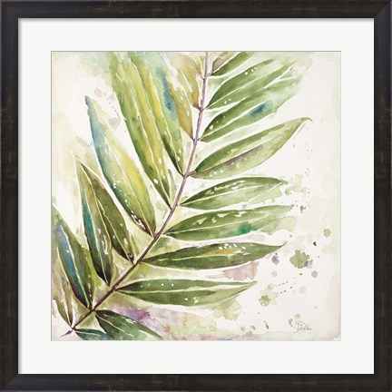 Framed Jungle Inspiration Watercolor I Print