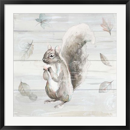 Framed Neutral Squirrel Print