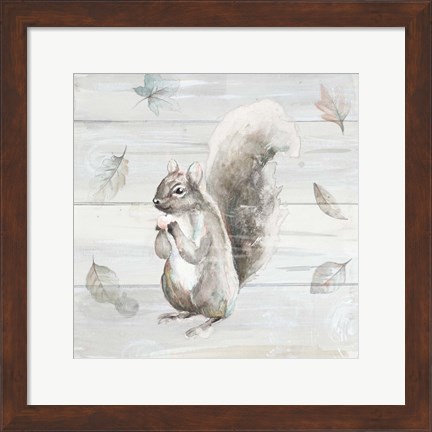 Framed Neutral Squirrel Print