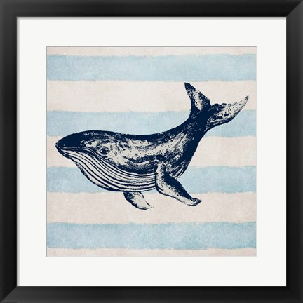 Framed Surf Side Stripe IV Print