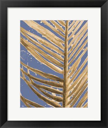 Framed Golden Wet Palm Print