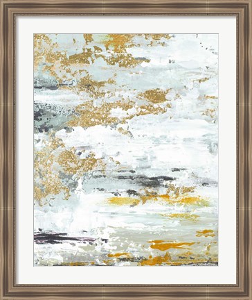 Framed Gold Magic Vertical Abstract II Print