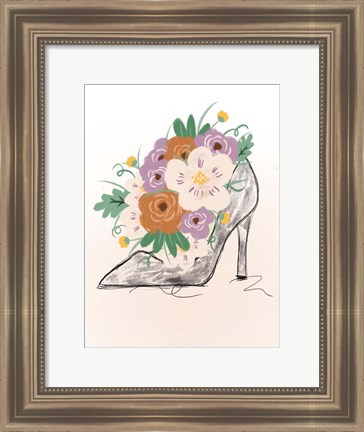 Framed Floral Bloom Heel Print