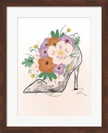 Framed Floral Bloom Heel Print