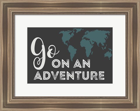 Framed Go On an Adventure Print