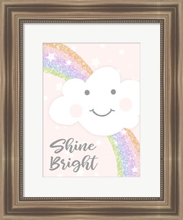 Framed Shine Bright Print