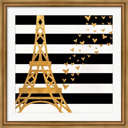 Framed Eiffel Tower Love Print