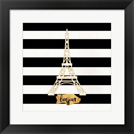 Framed Gold Paris Collection II Print