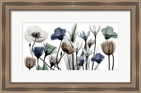 Framed Floral Neutrals 1 Print