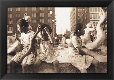 Framed Hot Summer in the City, 1940 Print