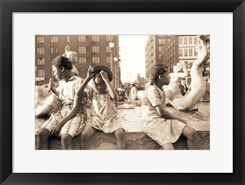 Framed Hot Summer in the City, 1940 Print