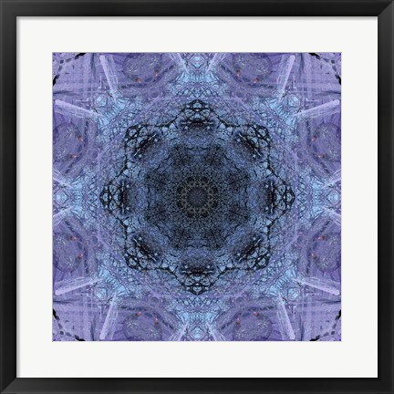 Framed Colorful Kaleidoscope 1 Print