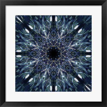 Framed Colorful Kaleidoscope 2 Print