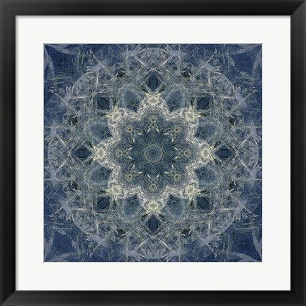 Framed Colorful Kaleidoscope 6 Print