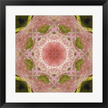 Framed Colorful Kaleidoscope 20 Print