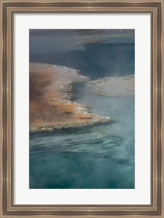 Framed Doublet Pool detail, Yellowstone National Park Print