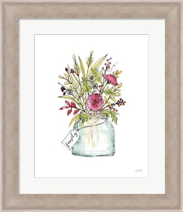 Framed Festive Foliage III Summer Print