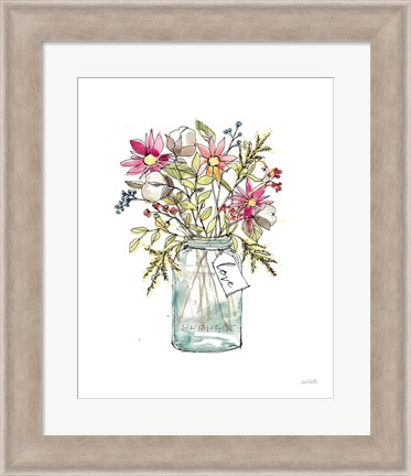 Framed Festive Foliage II Summer Print