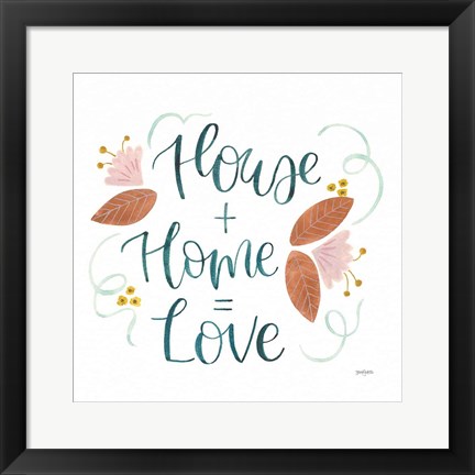 Framed Home Sweet Home III Print