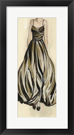 Framed Evening Gown III Crop Print