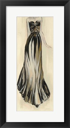 Framed Evening Gown II Crop Print