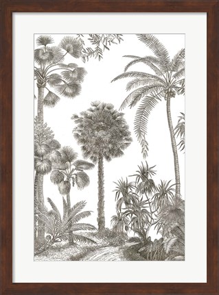 Framed Palm Oasis I Print