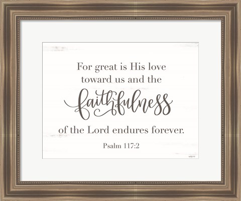 Framed Faithfulness Print