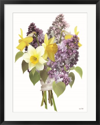 Framed Lilacs and Daffodils Print