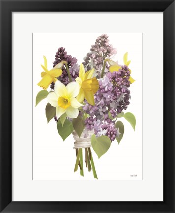 Framed Lilacs and Daffodils Print