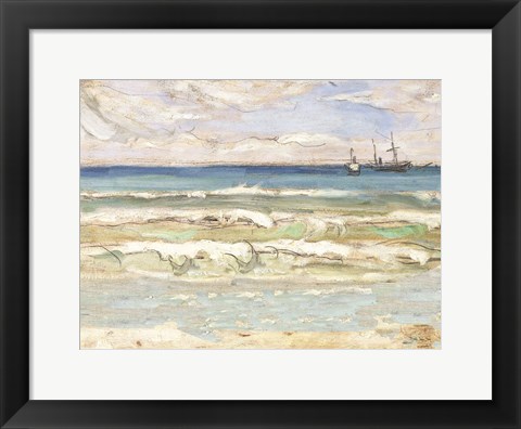 Framed Crash Ashore II Print