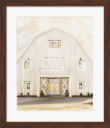 Framed Wedding Barn Print