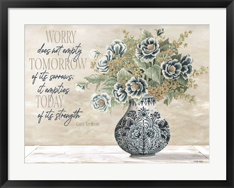 Framed Don&#39;t Worry Print