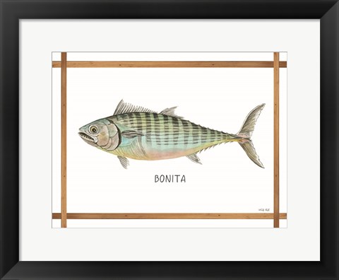 Framed Bonita on White Print