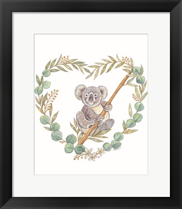 Framed Koala Love Print