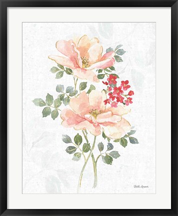Framed Floral Focus VIII Print