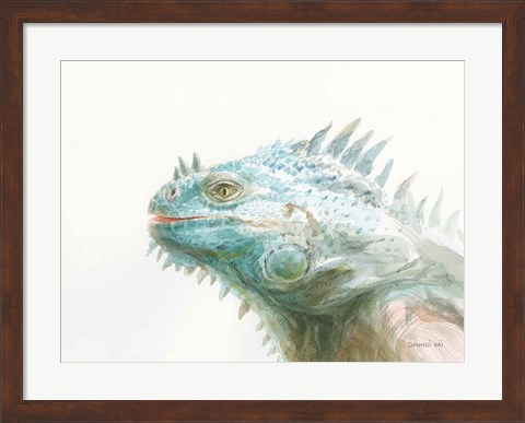 Framed Tropical Iguana Print