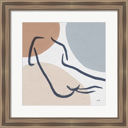 Framed Line Figures IV Print