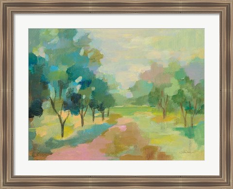 Framed Sunrise Forest Print