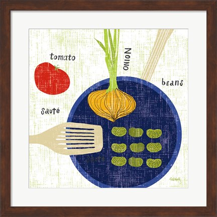 Framed Cooking it II Print