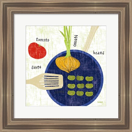 Framed Cooking it II Print