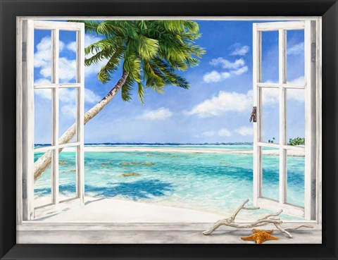 Framed Baie Tropicale Print