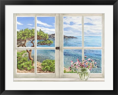 Framed Baie Mediterraneenne Print