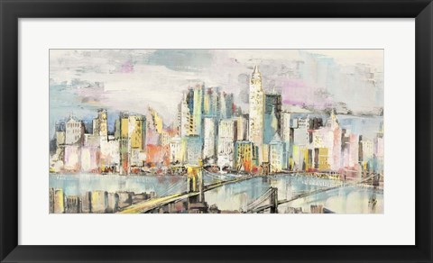 Framed Colori a Manhattan Print