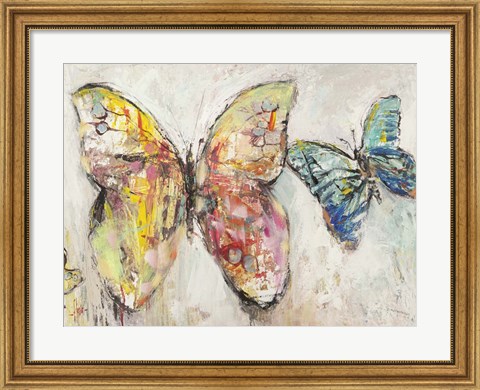 Framed Farfalle in Volo I Print